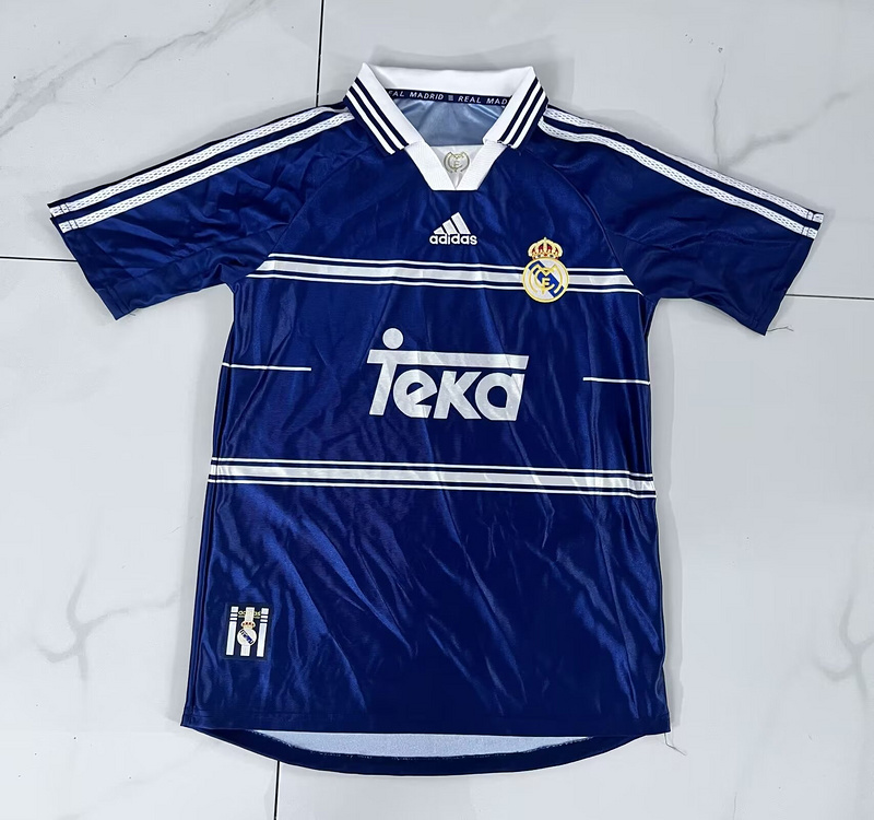 AAA Quality Real Madrid 98/99 Away Dark Blue Soccer Jersey